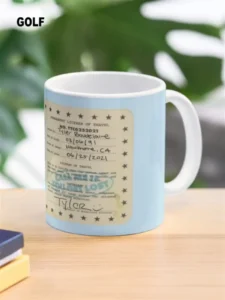 Cmiygl License Blue Coffee Mug Ttcm21