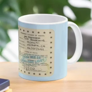 Cmiygl License Blue Coffee Mug Ttcm21