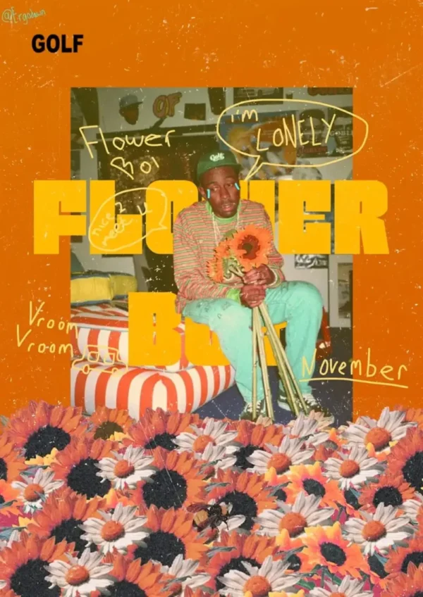 Flower Boy Trendy Poster Ttcp35