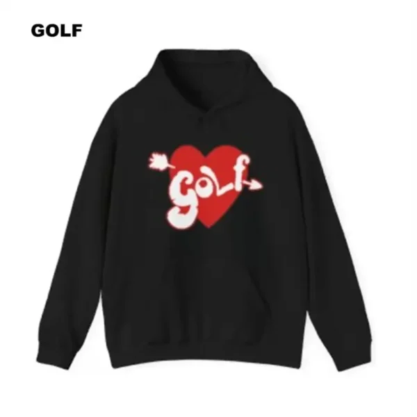 Golf Heart Hoodie Ttch10