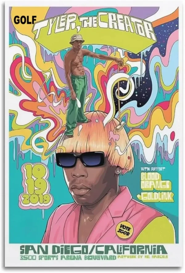 Tyler The Creator Portrait Artwork Poster Ttcp45